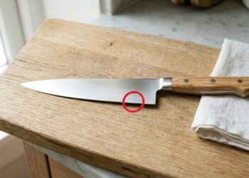 Truque rápido para recuperar o fio da faca em casa