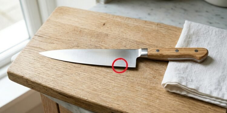 Truque rápido para recuperar o fio da faca em casa