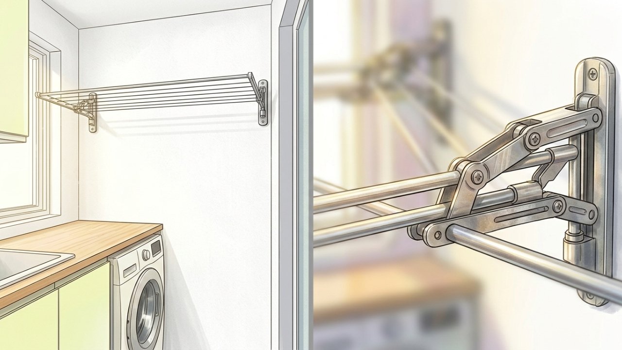 Os designers de interiores concordam com o substituto ideal para o varal dobrável: como aproveitar o espaço de forma fácil e rápida