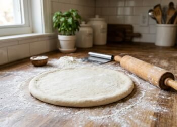 O mais fácil truque para abrir massa de pizza de forma uniforme em casa