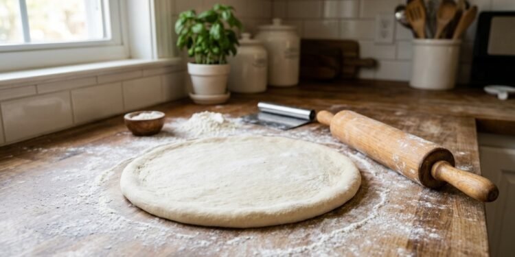 O mais fácil truque para abrir massa de pizza de forma uniforme em casa
