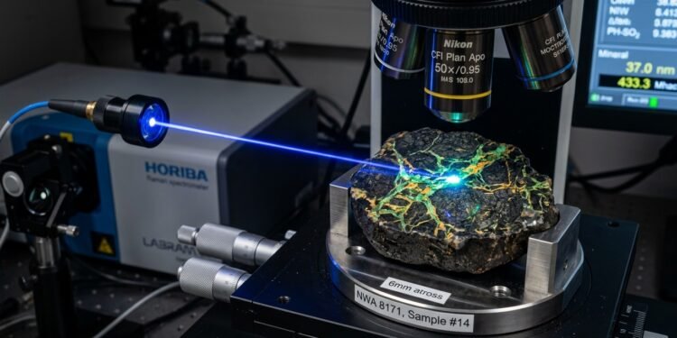 Uma equipe internacional de cientistas liderada pela Dra. Tanya Kizovski analisou um fragmento da famosa rocha NWA 8171