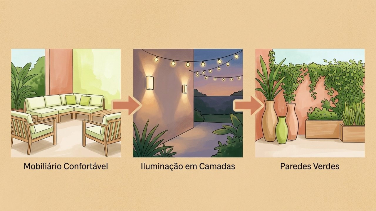 9 tendências de pátio que fazem seu espaço ao ar livre parecer uma segunda sala de estar
