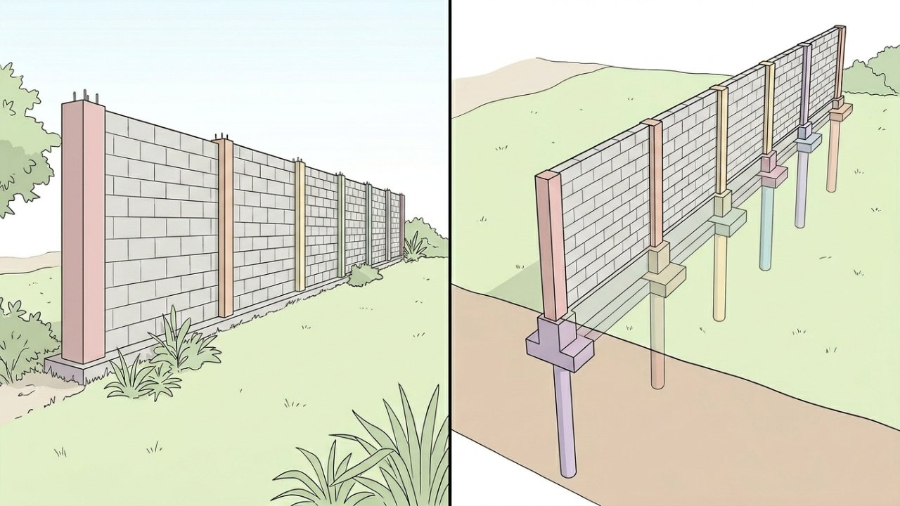 Quanto um pedreiro cobra para construir um muro de 20 metros em 2026?