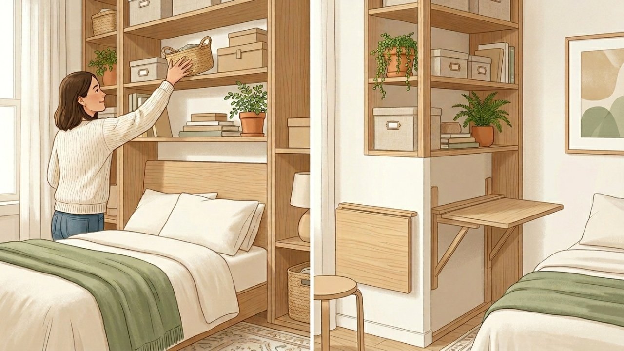 5 maneiras inteligentes de morar em menos espaço e ainda maximizar o armazenamento e o estilo em cada quarto