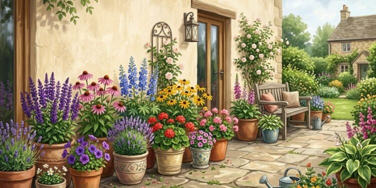 9 flores perenes para manter seus vasos de pátio coloridos ano após ano