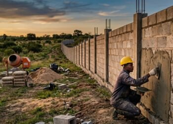 Quanto um pedreiro cobra para construir um muro de 20 metros em 2026?