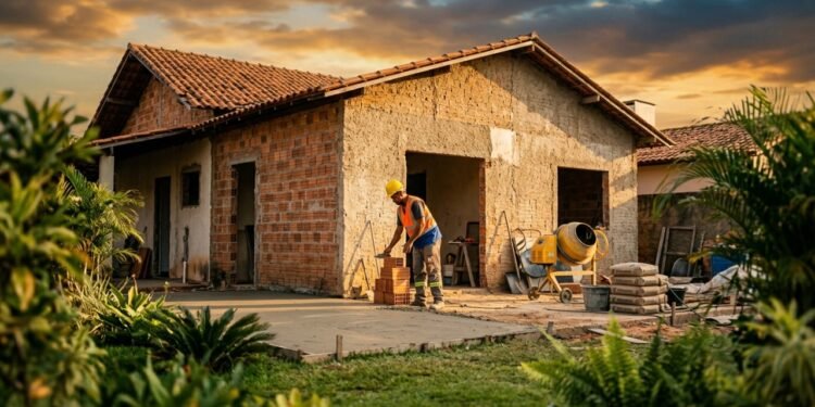 Quanto um pedreiro cobra para reformar uma casa de 75 m2 em 2026?