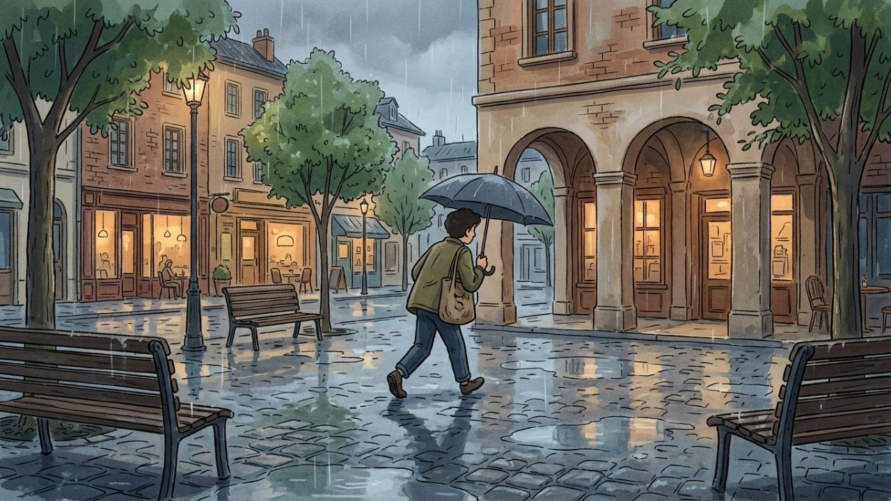 Você se molha mais se correr na chuva, em vez de apenas caminhar?