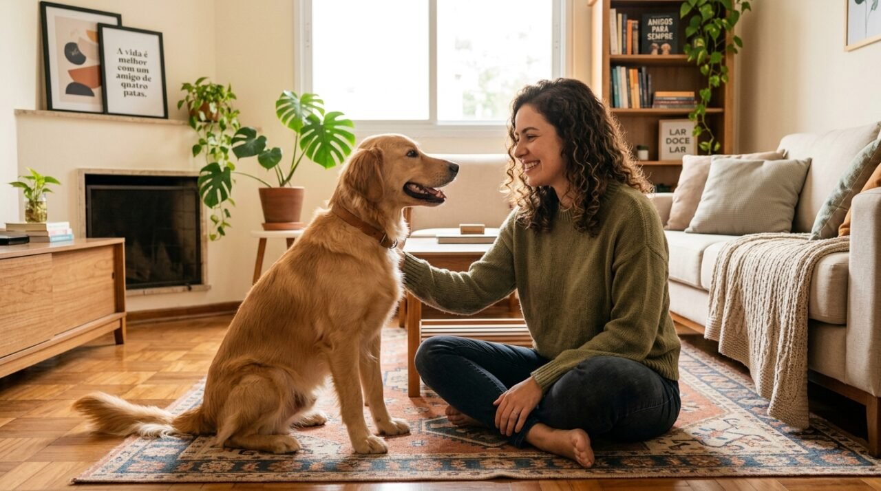 O escudo neurológico de 4 patas: por que o olhar do seu cachorro altera a química do seu cérebro