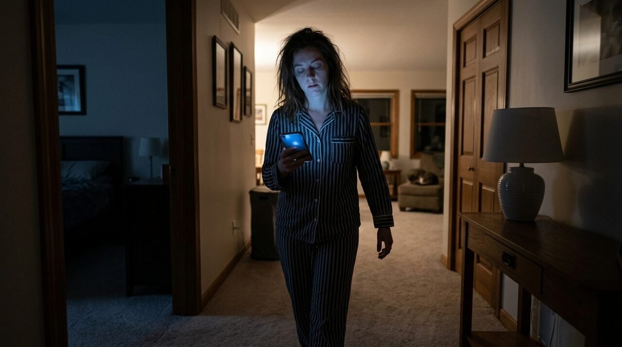 Pessoas que falam, andam ou mexem no celular durante o sono podem estar vivenciando episódios de sonambulismo ou outros distúrbios do sono sem perceber, indicando alterações na transição entre fases do descanso e comportamentos automáticos durante a noite