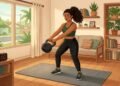 5 movimentos, 3 rodadas e 15 minutos: a fórmula com kettlebells que transforma os treinos em casa