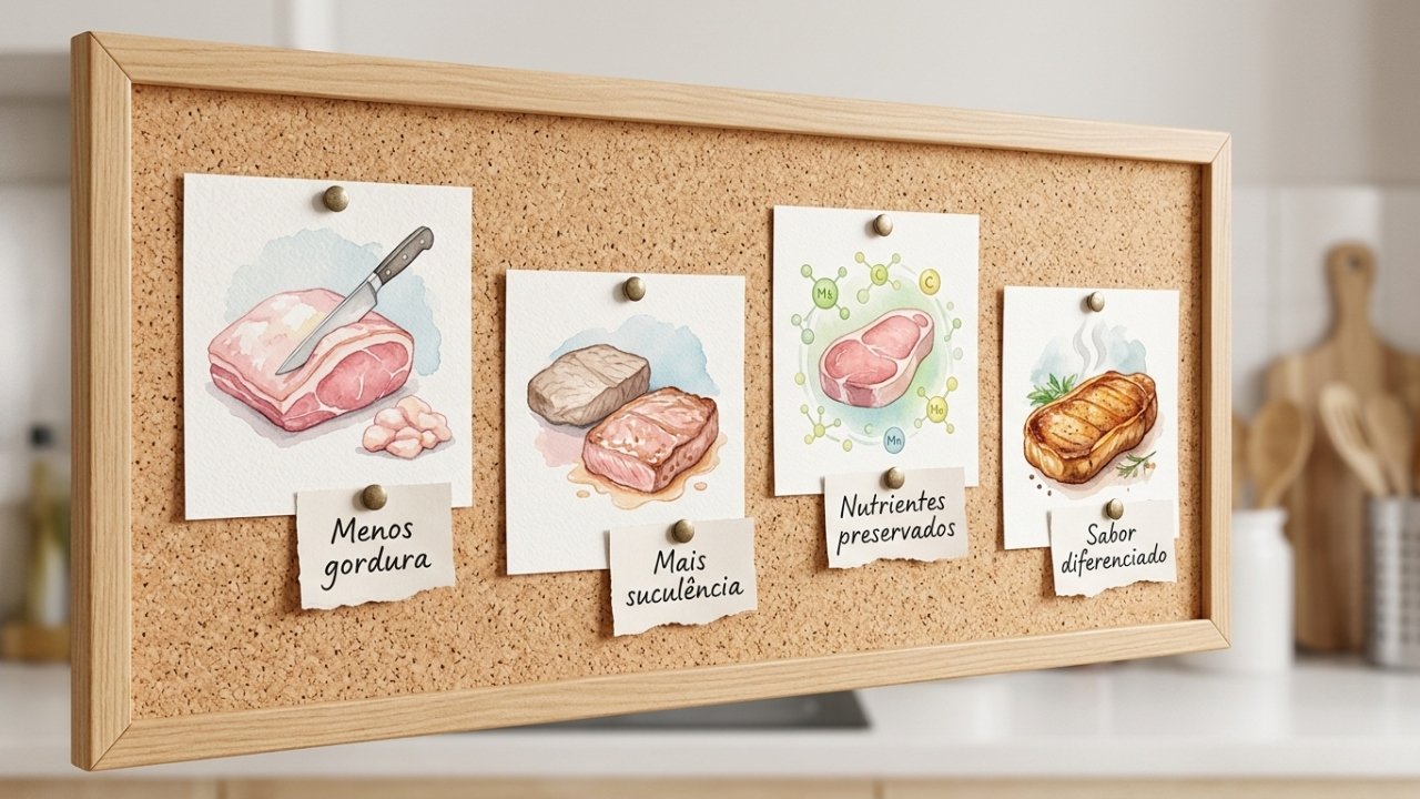 Enxaguar carne picada cozida: o quanto reduz a gordura e qual o impacto na nutrição