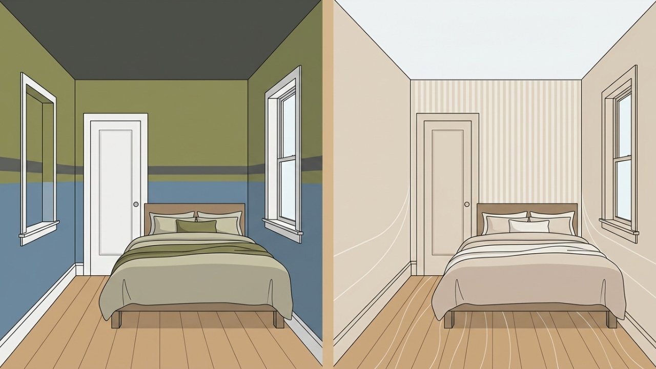11 truques geniais de pintura para fazer um quarto parecer maior