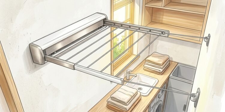 Os designers de interiores concordam com o substituto ideal para o varal dobrável: como aproveitar o espaço de forma fácil e rápida