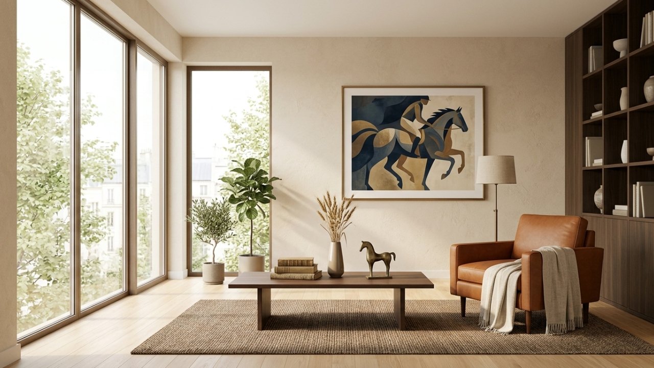 Esta tendência de decoração de 2026 traz o estilo equestre para dentro de casa de um jeito atual