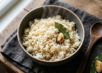 Juanjo López, chef: o arroz branco com caldo não é feito com água, e sim com 3 dentes de alho e 2 folhas de louro