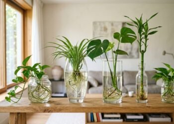 As 3 plantas de interior que crescem na água, purificam o ambiente, e são tendência na decoração