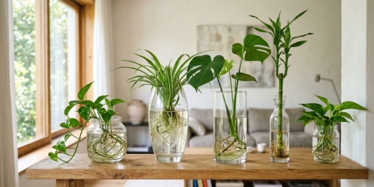 As 3 plantas de interior que crescem na água, purificam o ambiente, e são tendência na decoração