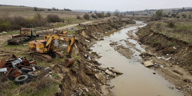 Fazendeiro removeu toneladas de cascalho de um rio protegido e agora passará 30 anos reparando