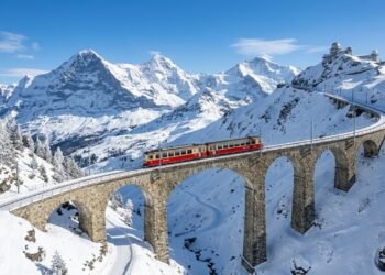 Mais de 3400 metros de altura, o país que abriga a ferrovia mais alta da Europa