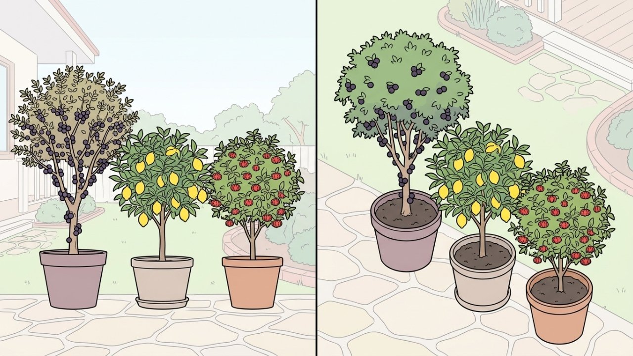 3 melhores tipos de árvores frutíferas para cultivar em vasos, segundo especialistas em jardinagem