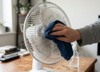 Quantas vezes por mês o ventilador deve ser limpo