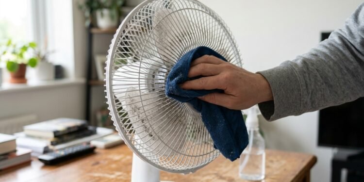 Quantas vezes por mês o ventilador deve ser limpo