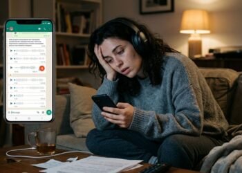 Estudos apontam que pessoas que demoram para responder áudios longos não são desinteressadas, mas podem estar lidando com maior saturação mental e sobrecarga cognitiva, o que afeta diretamente sua capacidade de processar e responder informações extensas com rapidez