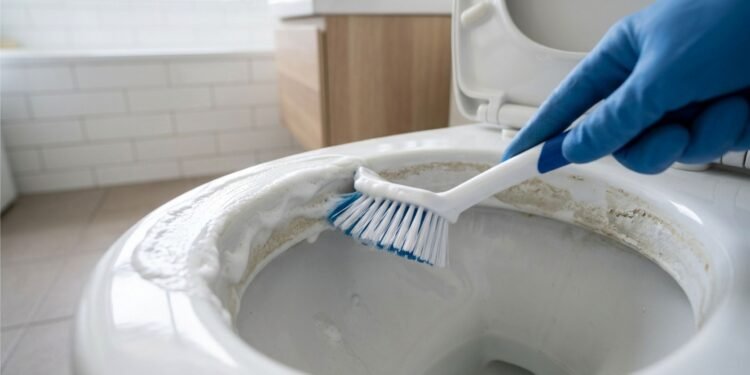 Uma faxineira de hotel revela o segredo para manter o vaso sanitário impecável: como remover calcário e manchas difíceis com mais facilidade, sem esforço excessivo e com resultados de limpeza profissional no dia a dia