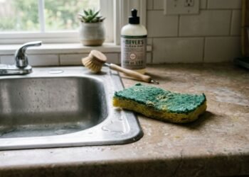 Quando trocar a esponja de cozinha, antes que ela se torne um foco de bactérias invisíveis, mesmo após lavagem com detergente
