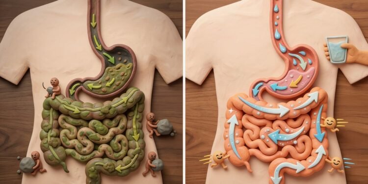 O que beber água morna ao acordar faz na digestão e no funcionamento do intestino