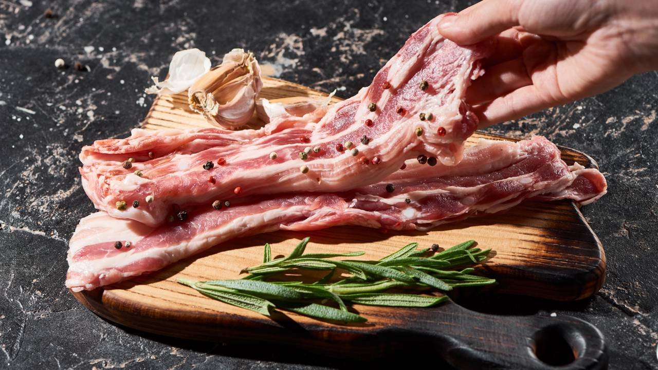 carne suína azia