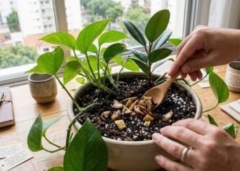 Misturar sal na casca da banana: o truque pouco conhecido e como utilizar no jardim em casa