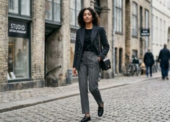 Calça listrada volta com força no inverno 2026 e promete dominar os looks elegantes