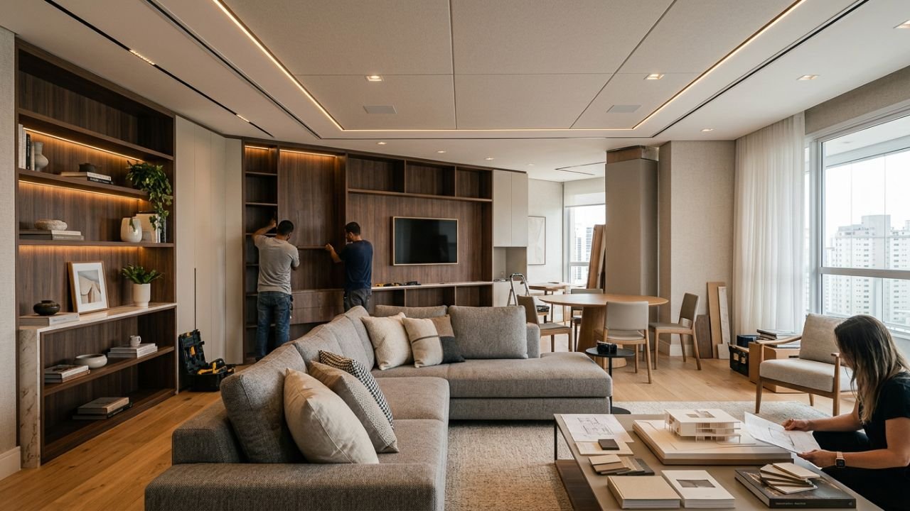 Quanto cobra uma designer de interiores para fazer o projeto de uma casa de 80m2?