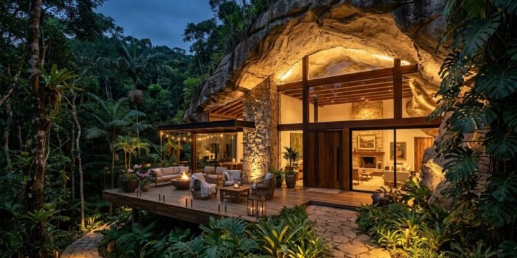 casa na caverna