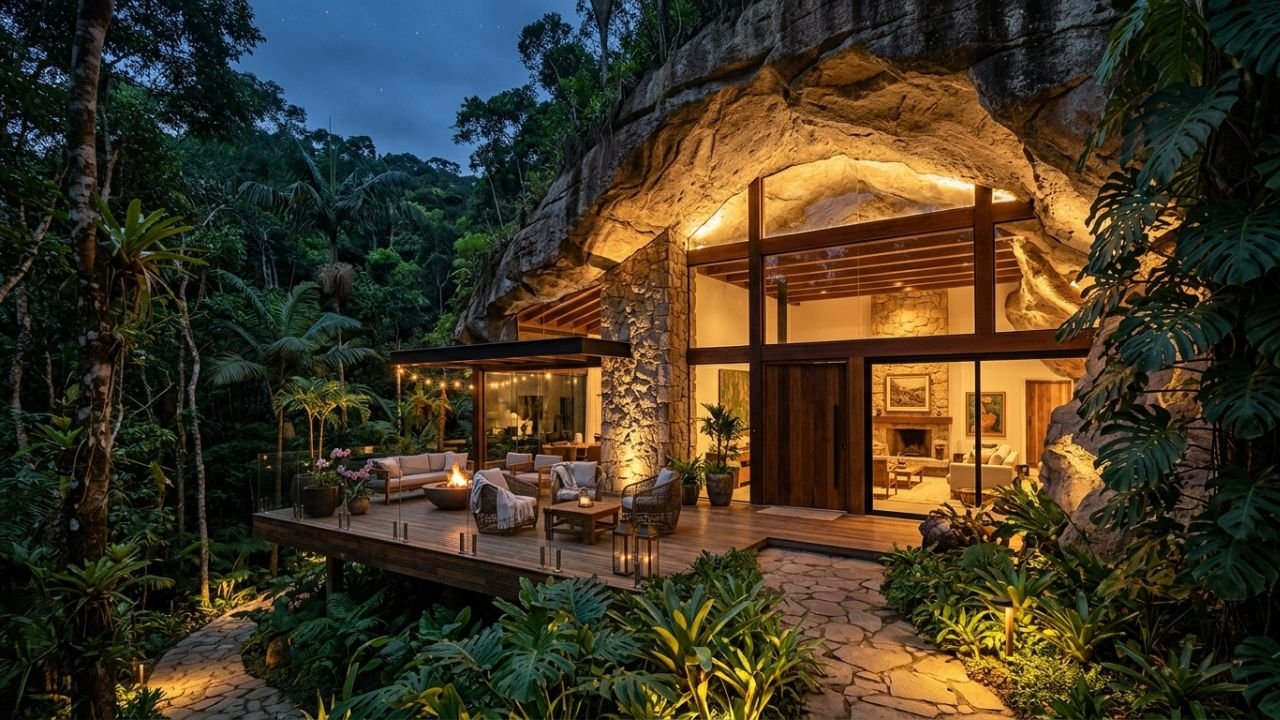 casa na caverna