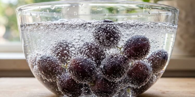 como lavar uvas