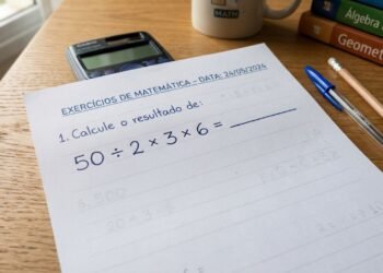 Parece simples à primeira vista, mas muita gente erra o resultado de 50 ÷ 2 × 3 + 6