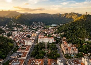 cidade no vulcão