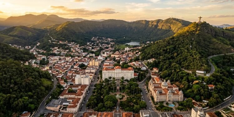 cidade no vulcão