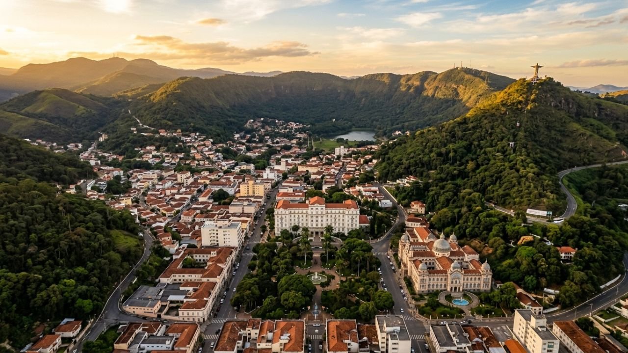 cidade no vulcão