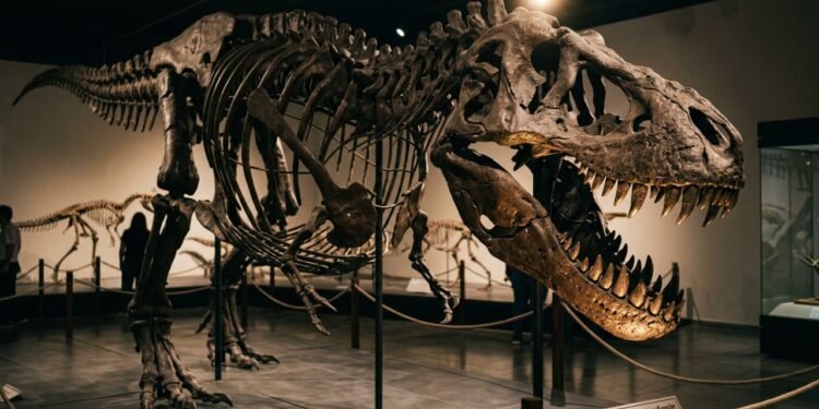 O Tiranossauro Rex viveu no fim do Cretáceo, há cerca de 68 a 66 milhões de anos, em regiões que hoje fazem parte da América do Norte