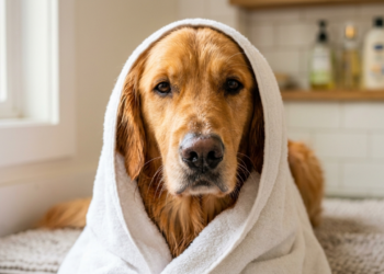 O erro frequente na hora de secar o cachorro que pode causar sérias infecções de ouvido nele