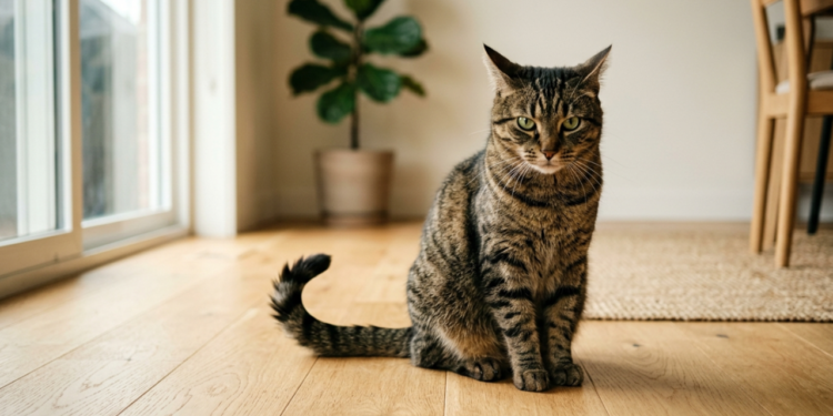 O sinal sutil na cauda do gato que mostra que ele passou do limite da paciência