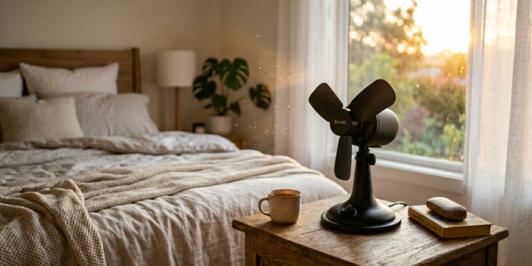 O botão pouco usado do ventilador que ajuda a refrescar melhor o quarto em noites muito quentes