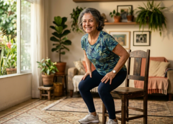 Especialistas em movimento revelam o exercício na cadeira que ajuda mulheres 60+ a melhorar o equilíbrio e subir escadas com mais confiança