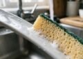 Qual esponja de cozinha é adequada para lavar pratos: fibra verde, aço ou vegetal?
