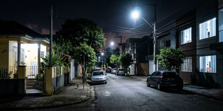 iluminação pública para LED